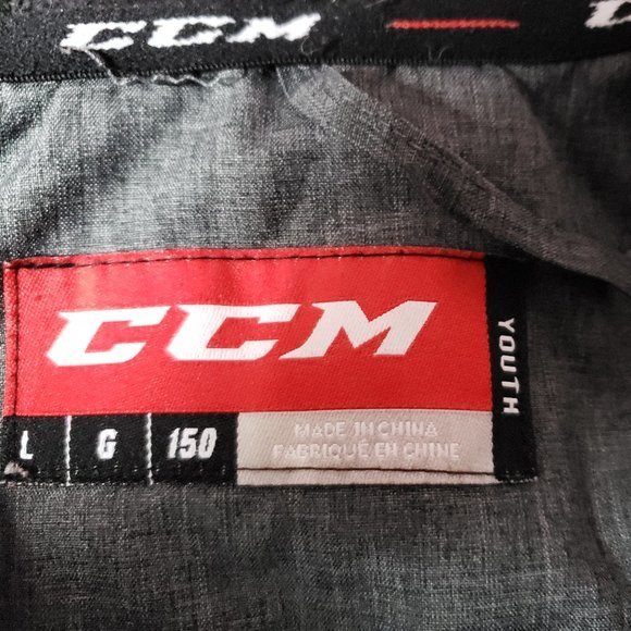 CCM Windbreaker Boy's Size Large Charcoal - Pre-Owned - Picture 2 of 7